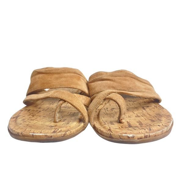 Naturalizer Shoes - Naturalizer Shannon tan suede toe sandal size 7.5